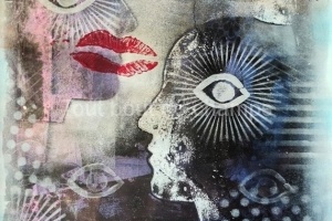 monoprint A3- voir-et de-boire